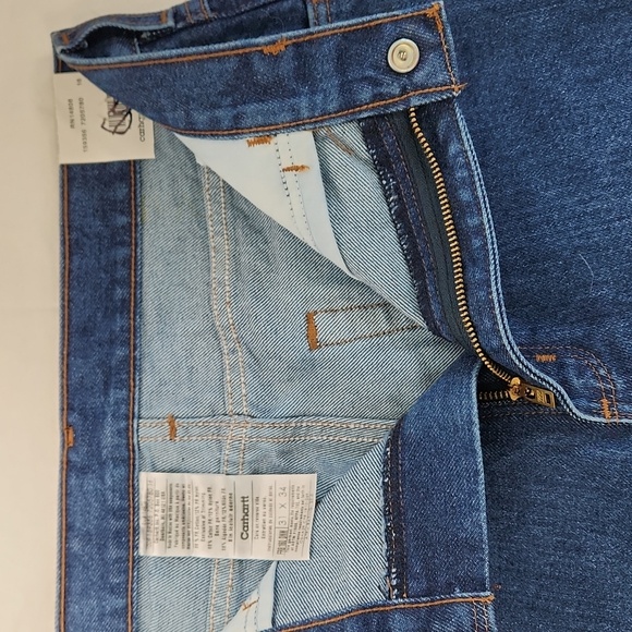 NWT CARHARTT 31×33.5 Flame Resistant Relaxed Fit Straight leg Jeans FLAW… - Picture 8 of 17